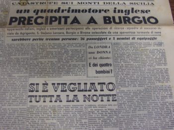 disastro aereo a burgio